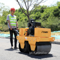 Caminhada de 550kg atrás do rolo compactador vibratório de tambor duplo